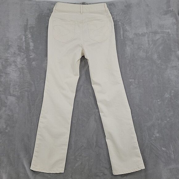 Chico's Womens Straight Leg Jeans Size 1 Regular Winter White Measures 26x29 - Picture 4 of 11